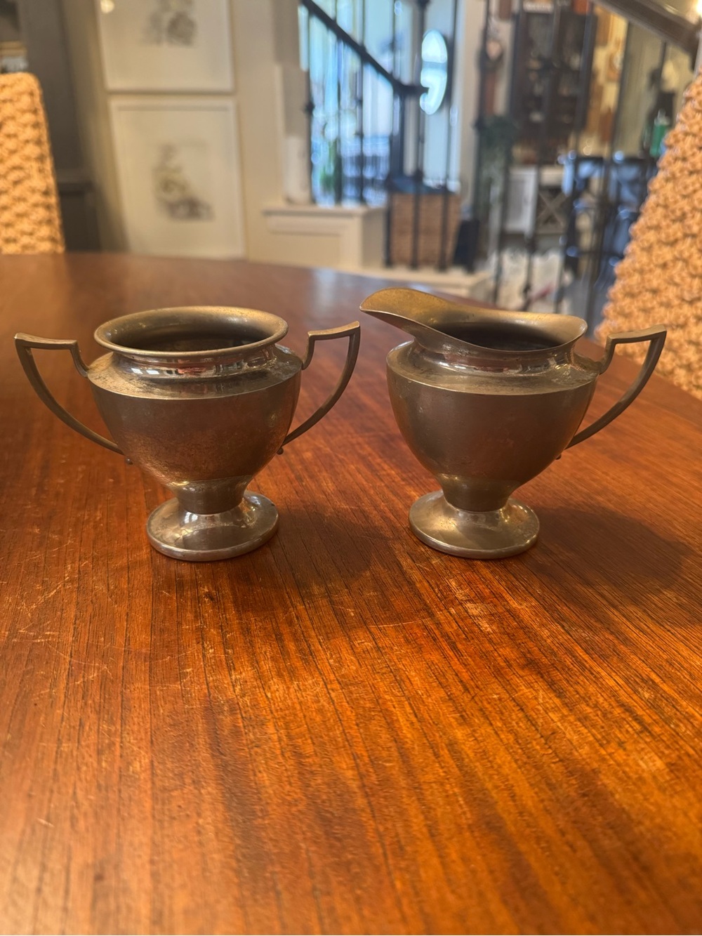 Vintage Creamer and Sugar Set - Royal Rochester